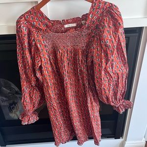 Doen Estee Dress in Calico Blooms Print Organic Cotton